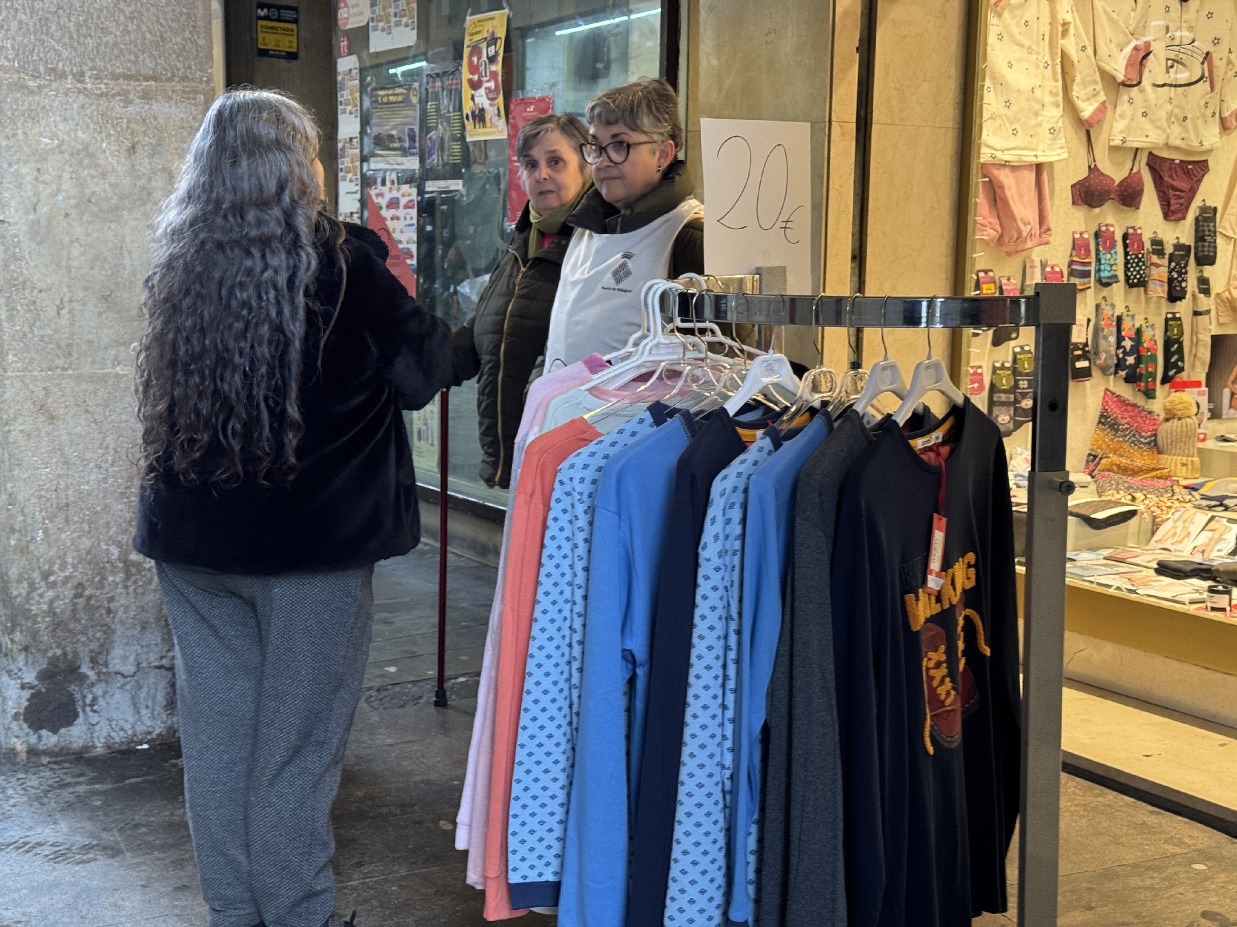 Clientes en una parada