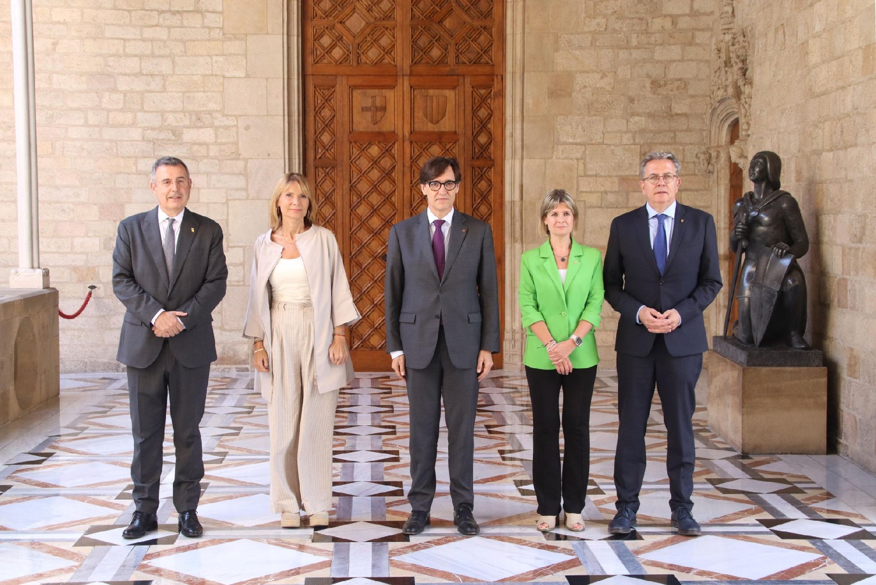 Visita dels presidents de les diputacions a la Generalitat - ACN