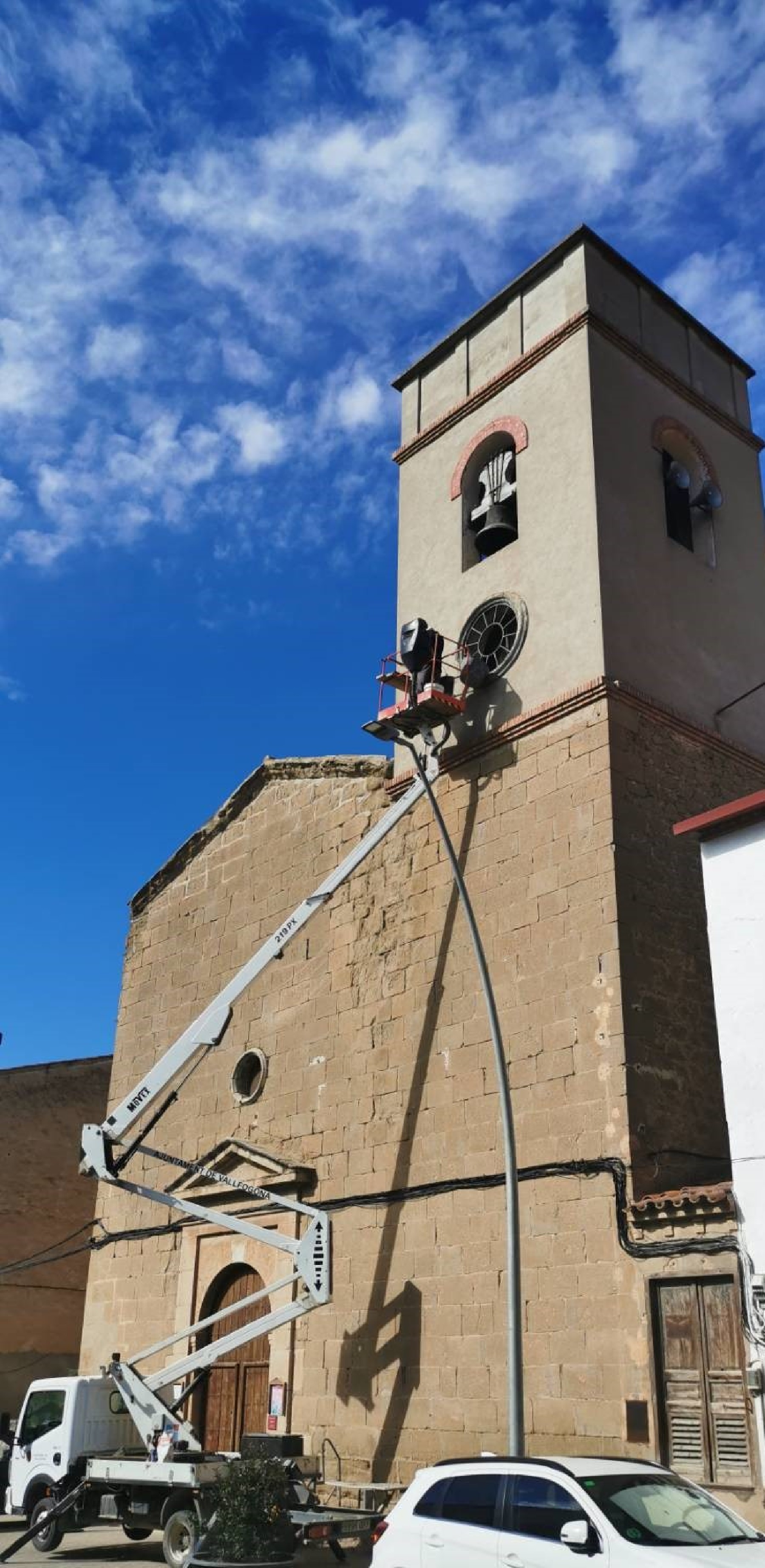 Treballs al campanar