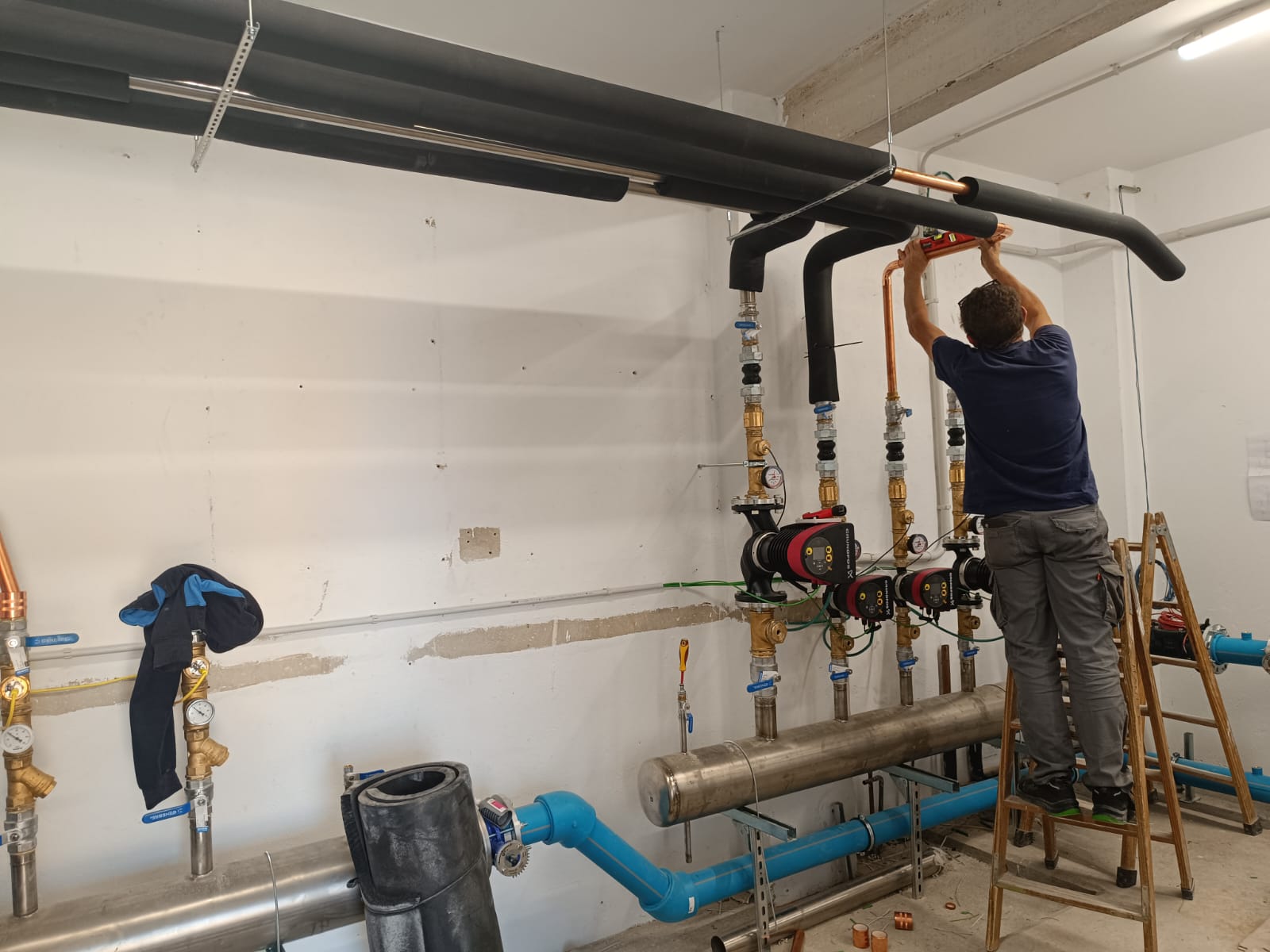 Instal·lació de la caldera