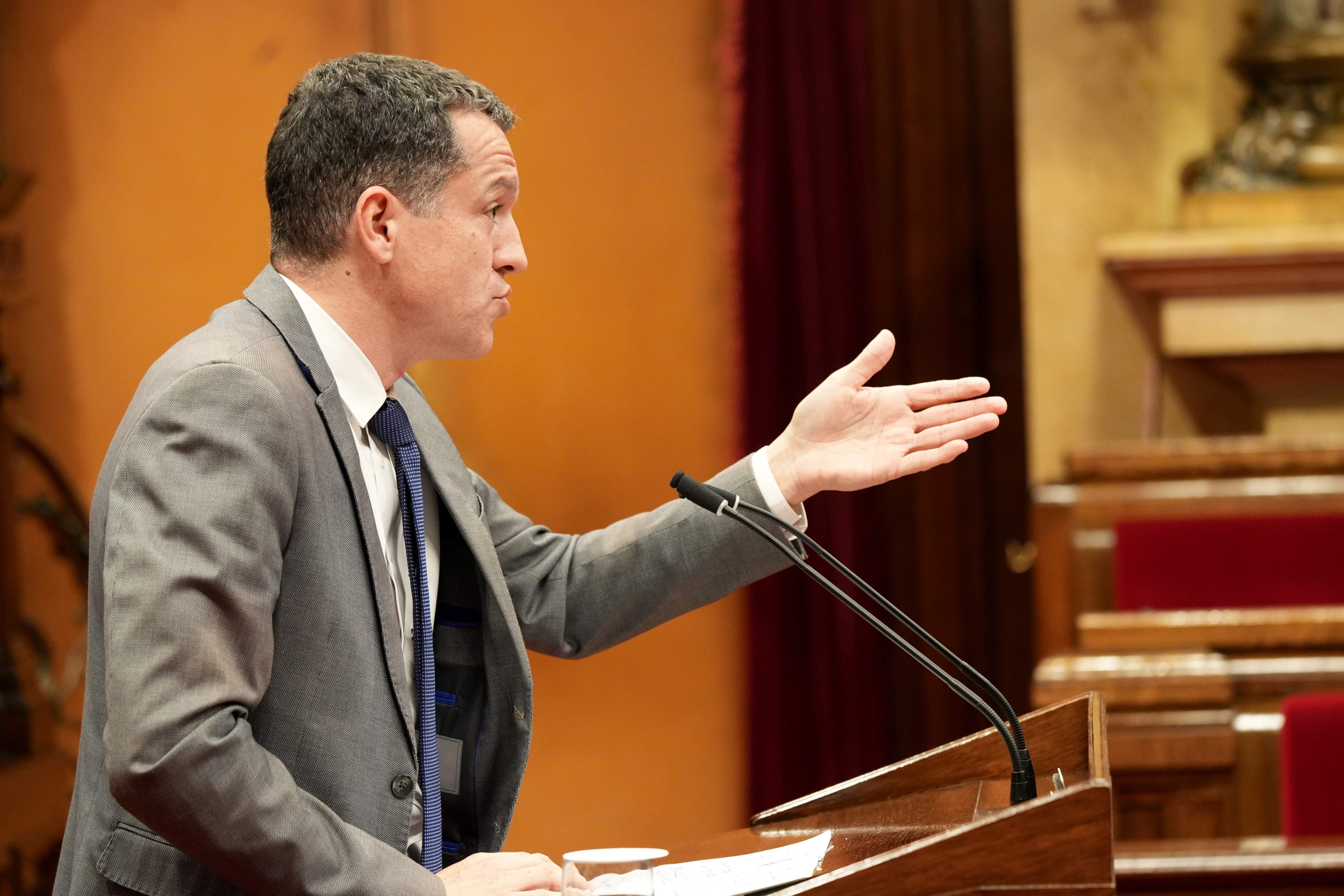 El conseller d'Agricultura, Òscar Ordeig, aquest dimarts a la tarda al Parlament.