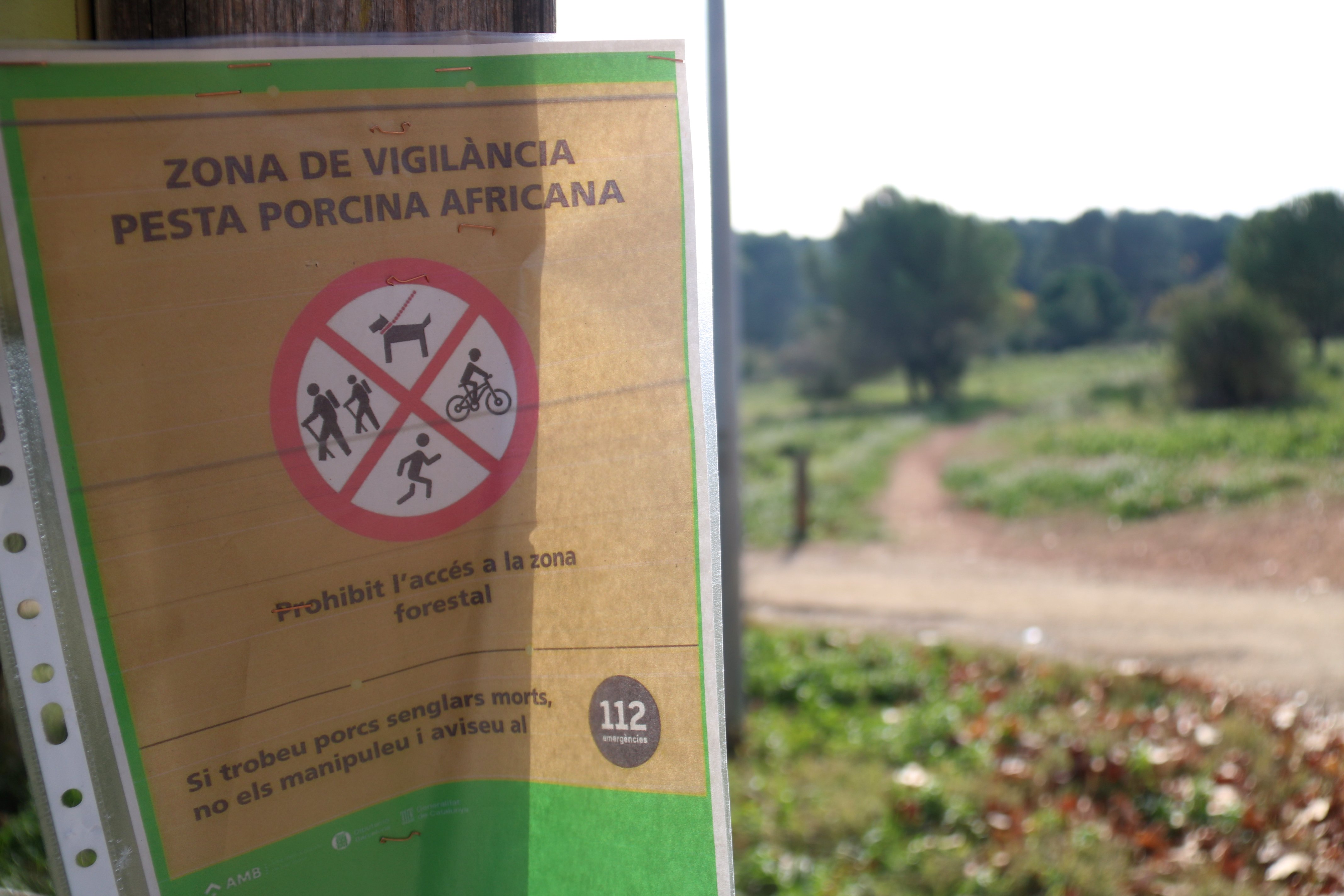 Cartell de zona vigilada