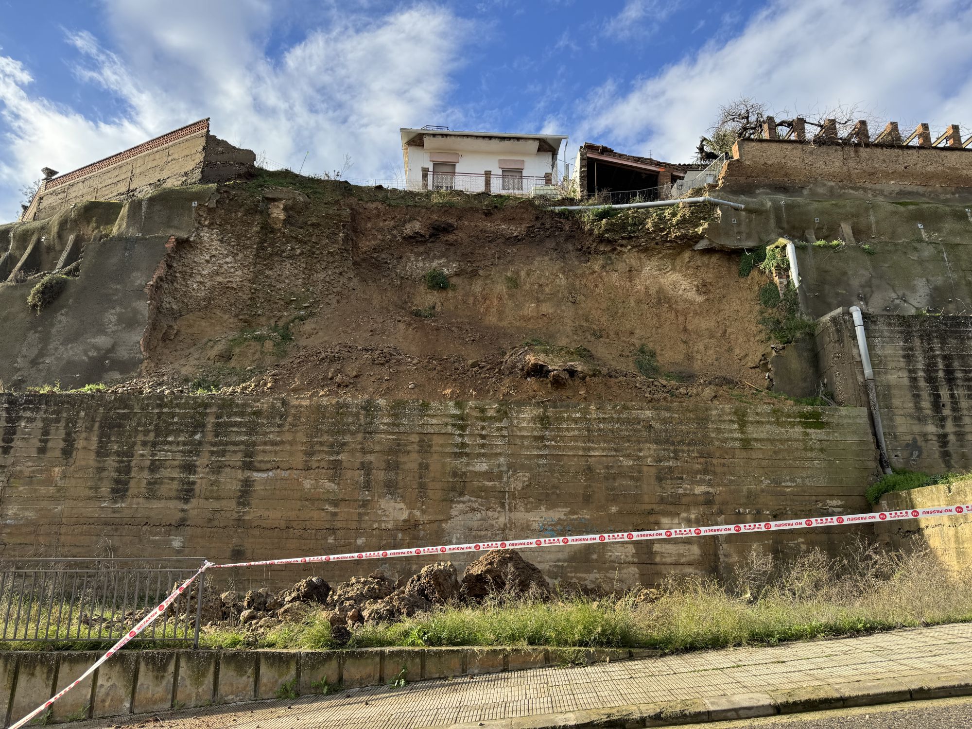 Imatgee la zona afectada