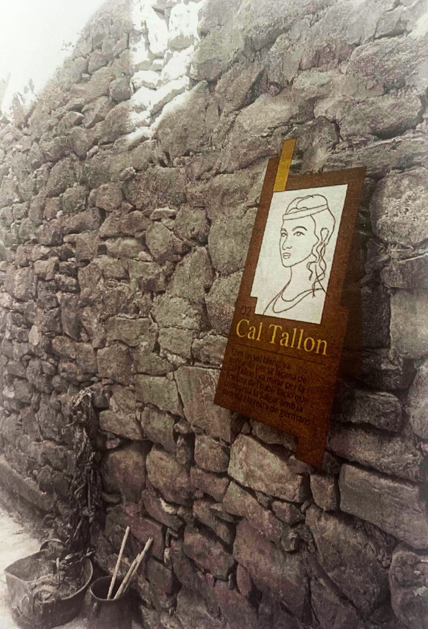 Un dels panells a Lo Carreró