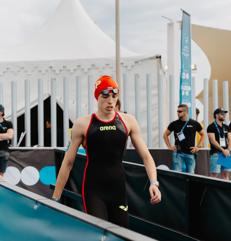 Joel Farré abans de l'inici de la competició.