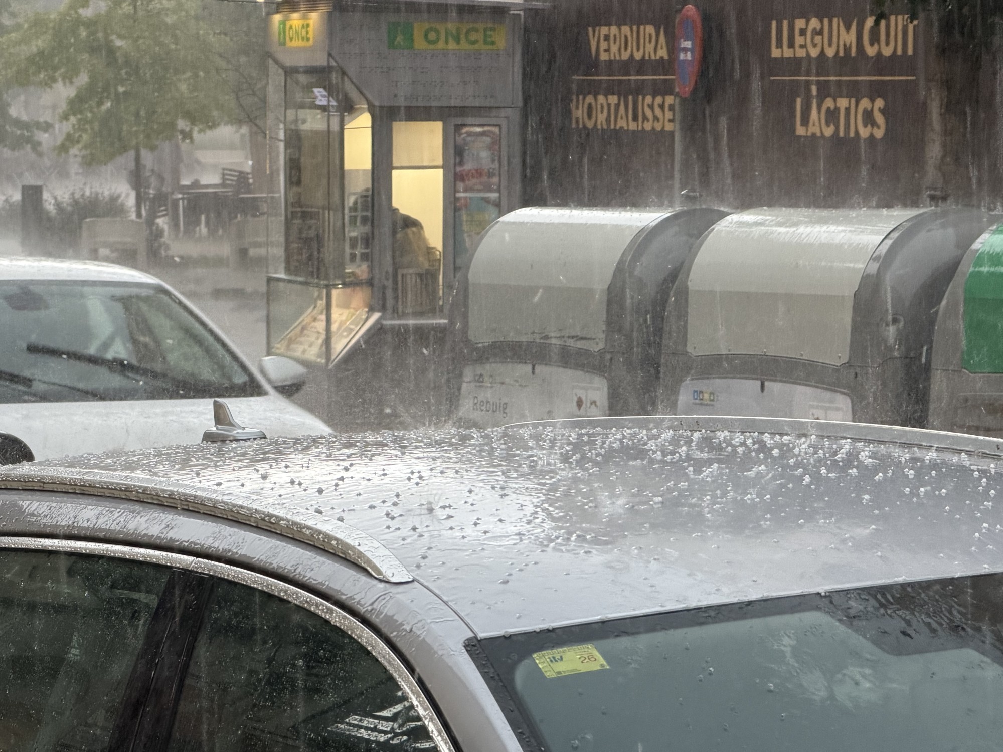 Pluja i pedra a Mollerussa
