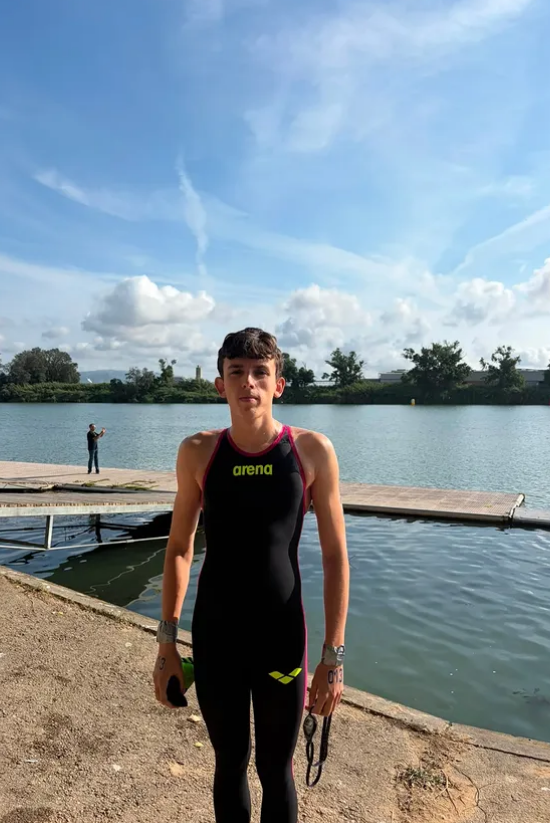 Joel Farré moments abans de la competició