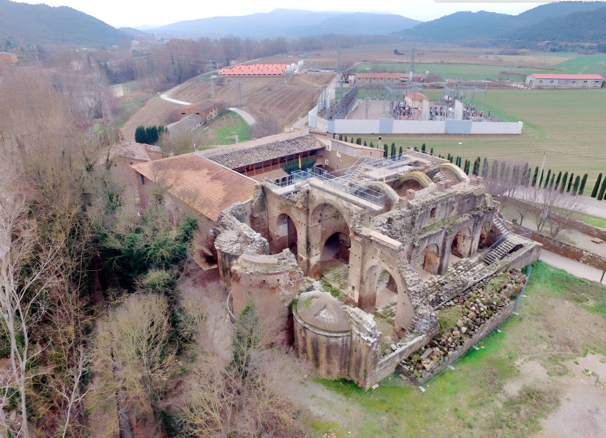 Vista superior de Santa Maria de Gualter