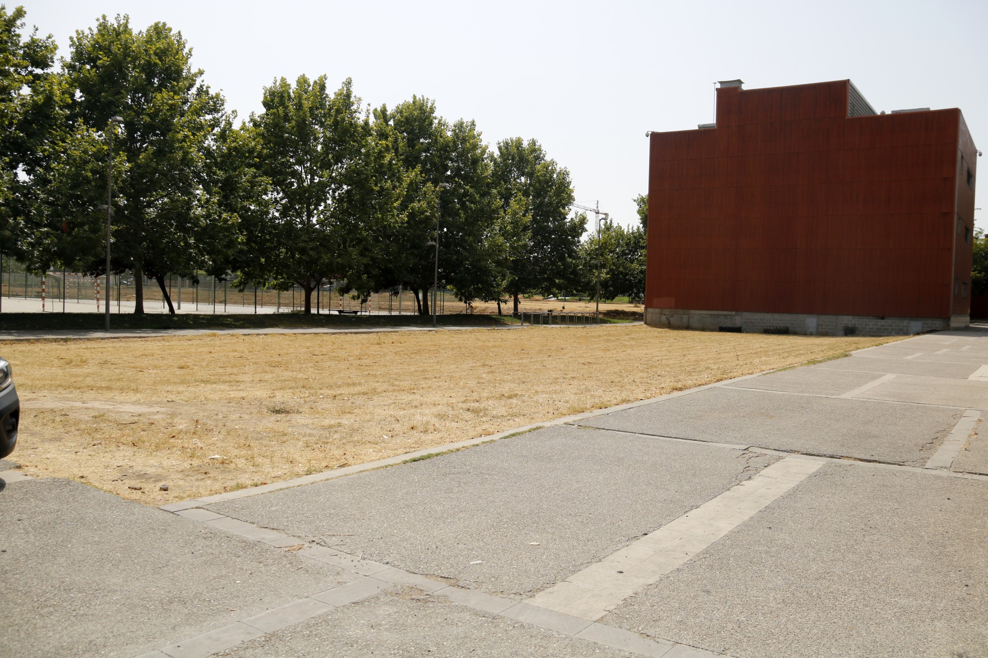 Terreny on es construirà el nou Centre d'Edició Genòmica de Cereals al campus ETSEA de Lleida