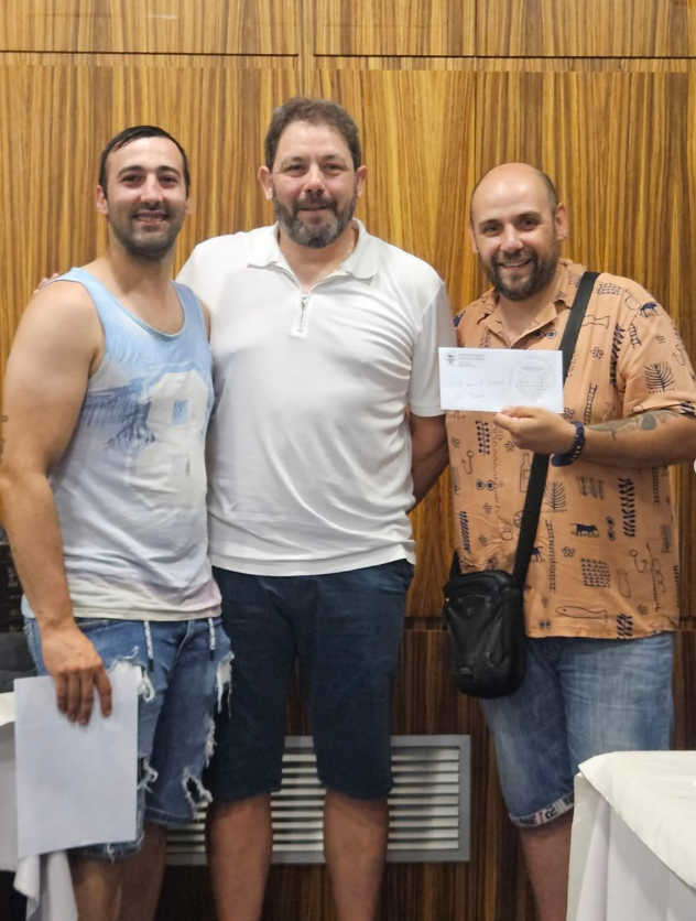 D'esquerra a dreta: Xavi González, Juan Herrera i Jordi Herrera