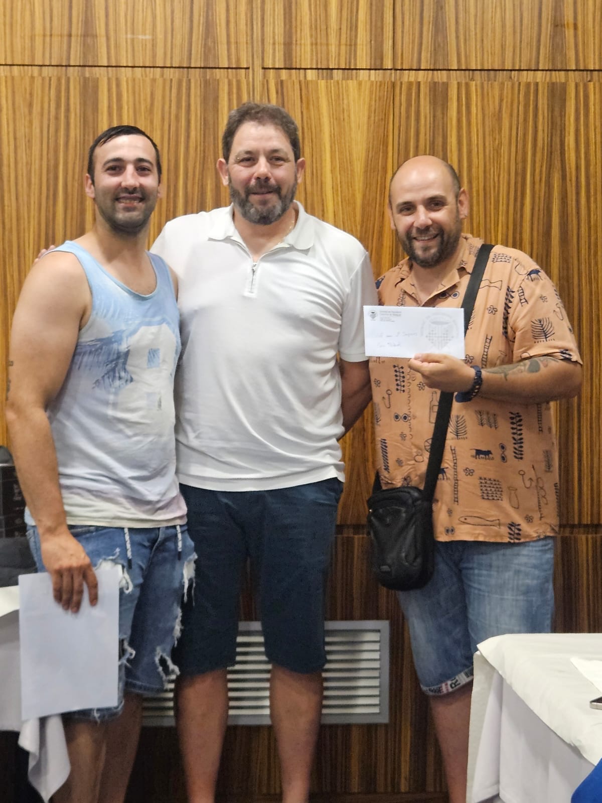 D'esquerra a dreta: Xavi González, Juan Herrera i Jordi Herrera