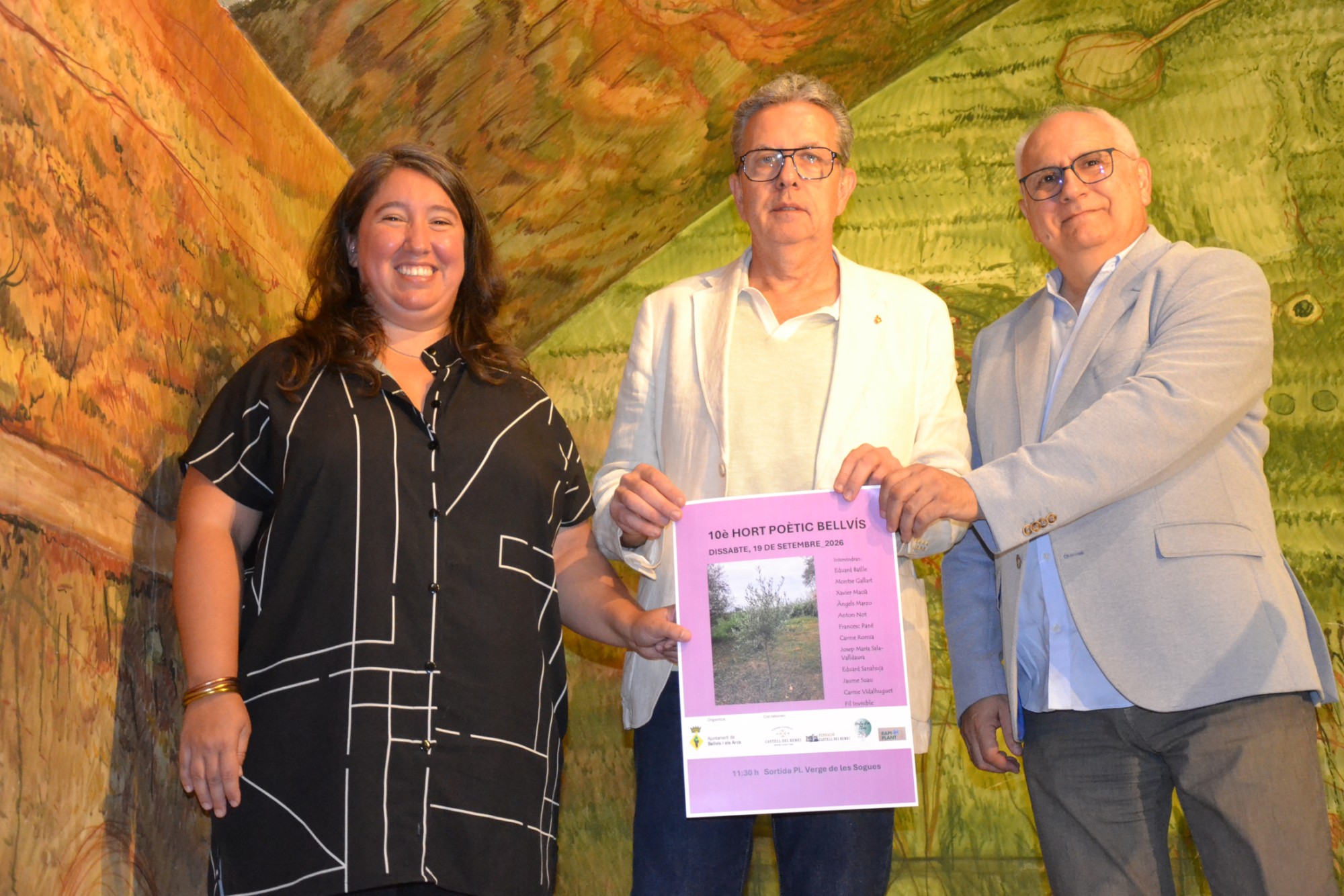 Sílvia Escalé, Joan Talarn i Jaume Suau durant la presentació