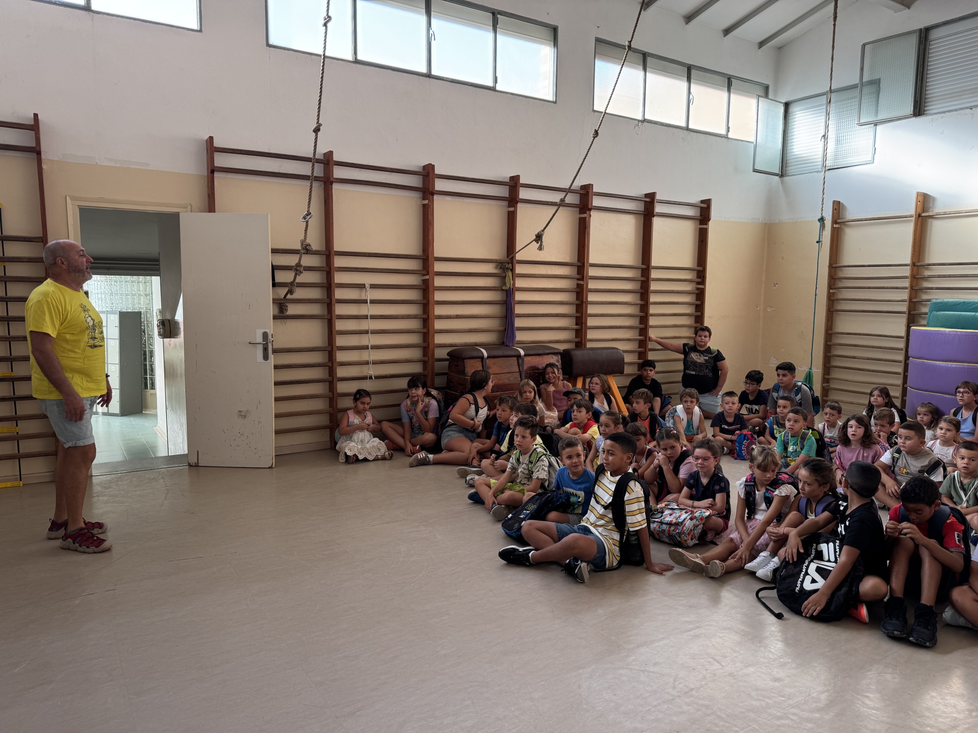 rebuda a l'escola La Noguera
