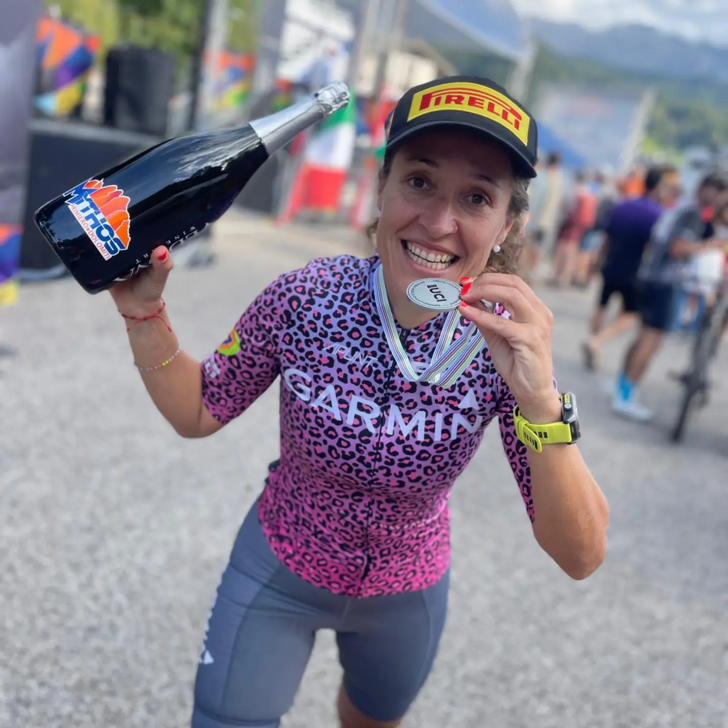Ramona Gabriel amb la medalla
